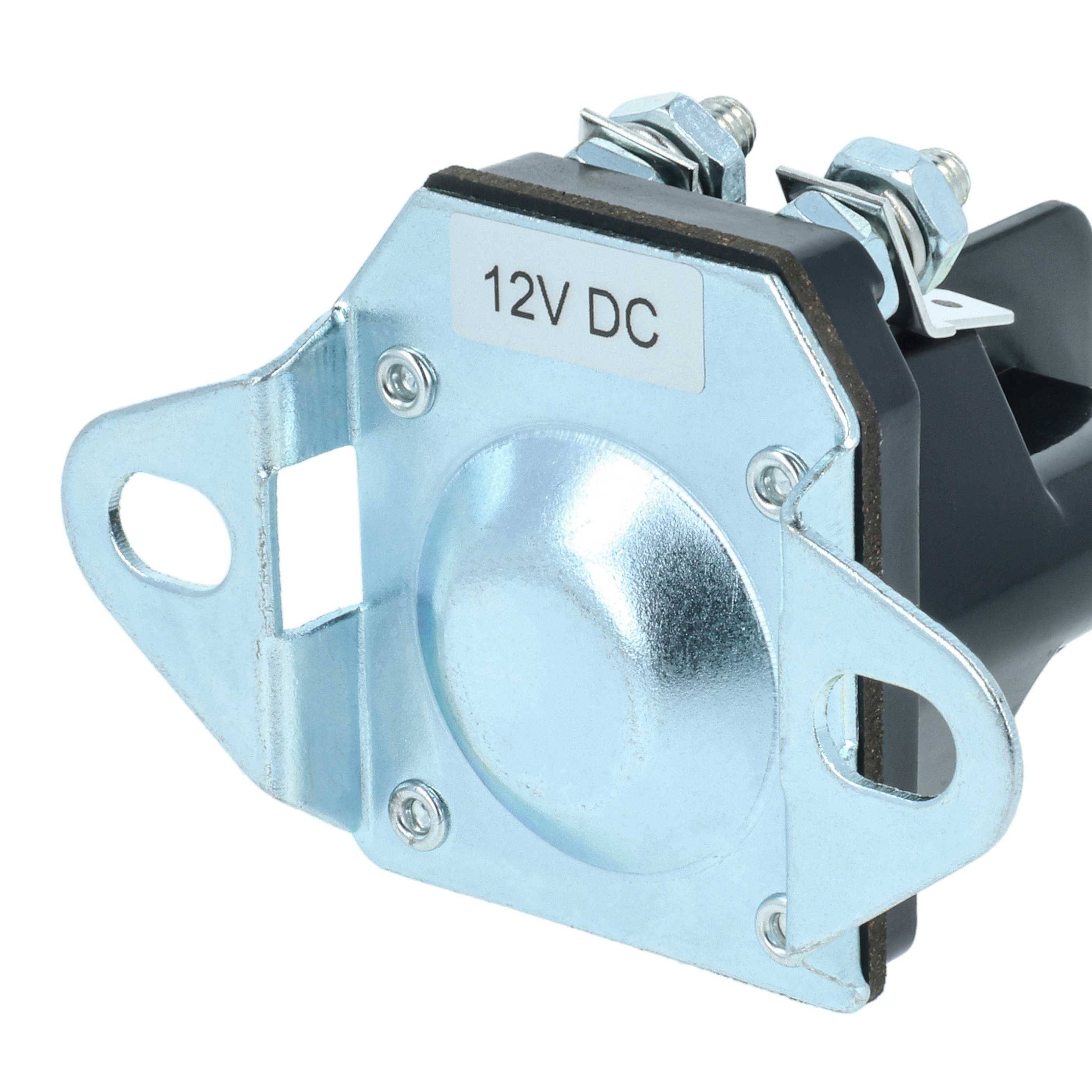 vhbw Anlasserrelais für Motor Ersatz für Grasshopper 184251 für Aufsitzmäher, Rasentraktoren, Quads - Magnetschalter, 12 V, 4-polig