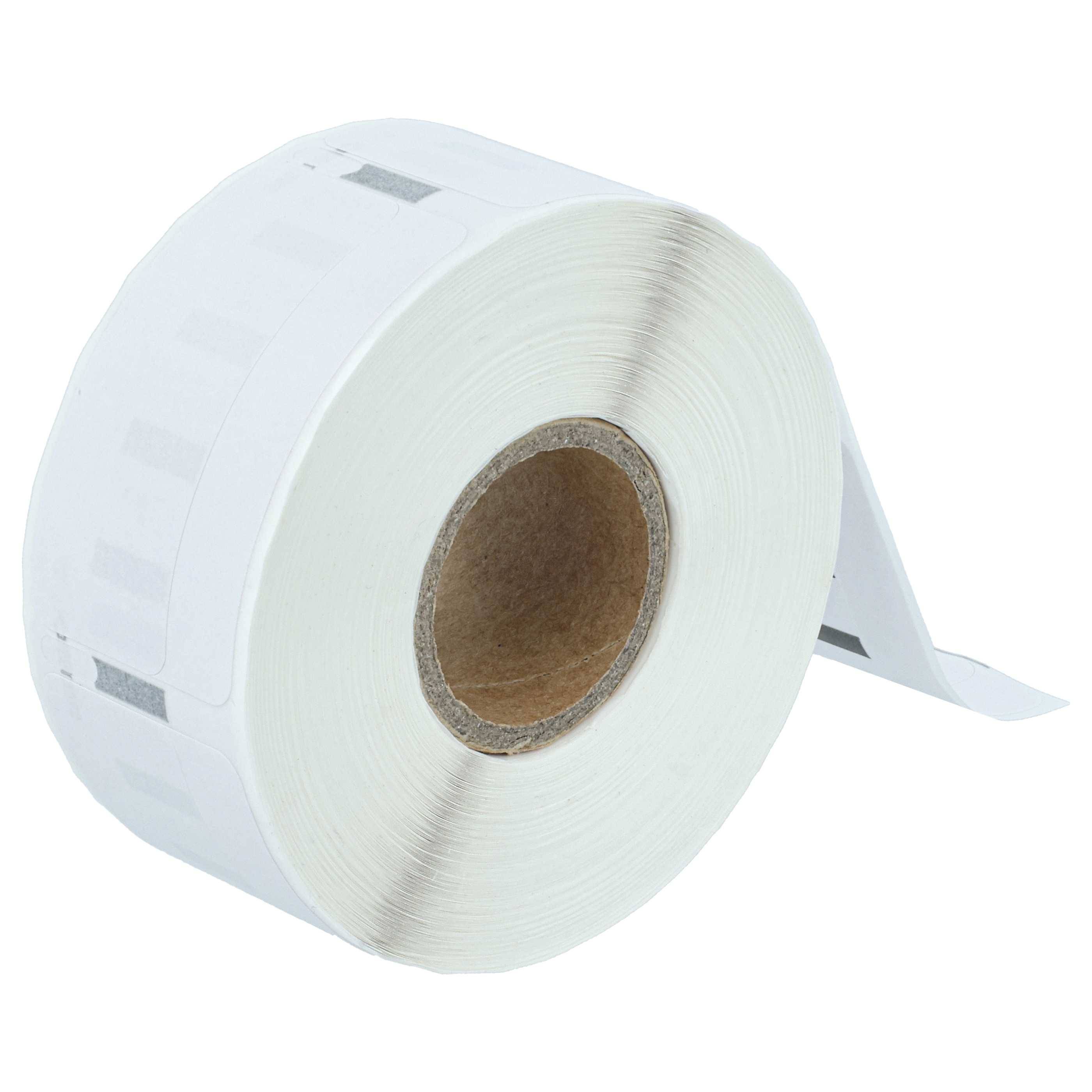 vhbw 50x Etiketten-Rolle 19mm x 51mm (220 Etiketten) kompatibel mit Dymo LabelWriter 310, 310 II, 320, 330, 320 II Etiketten-Drucker Weiß