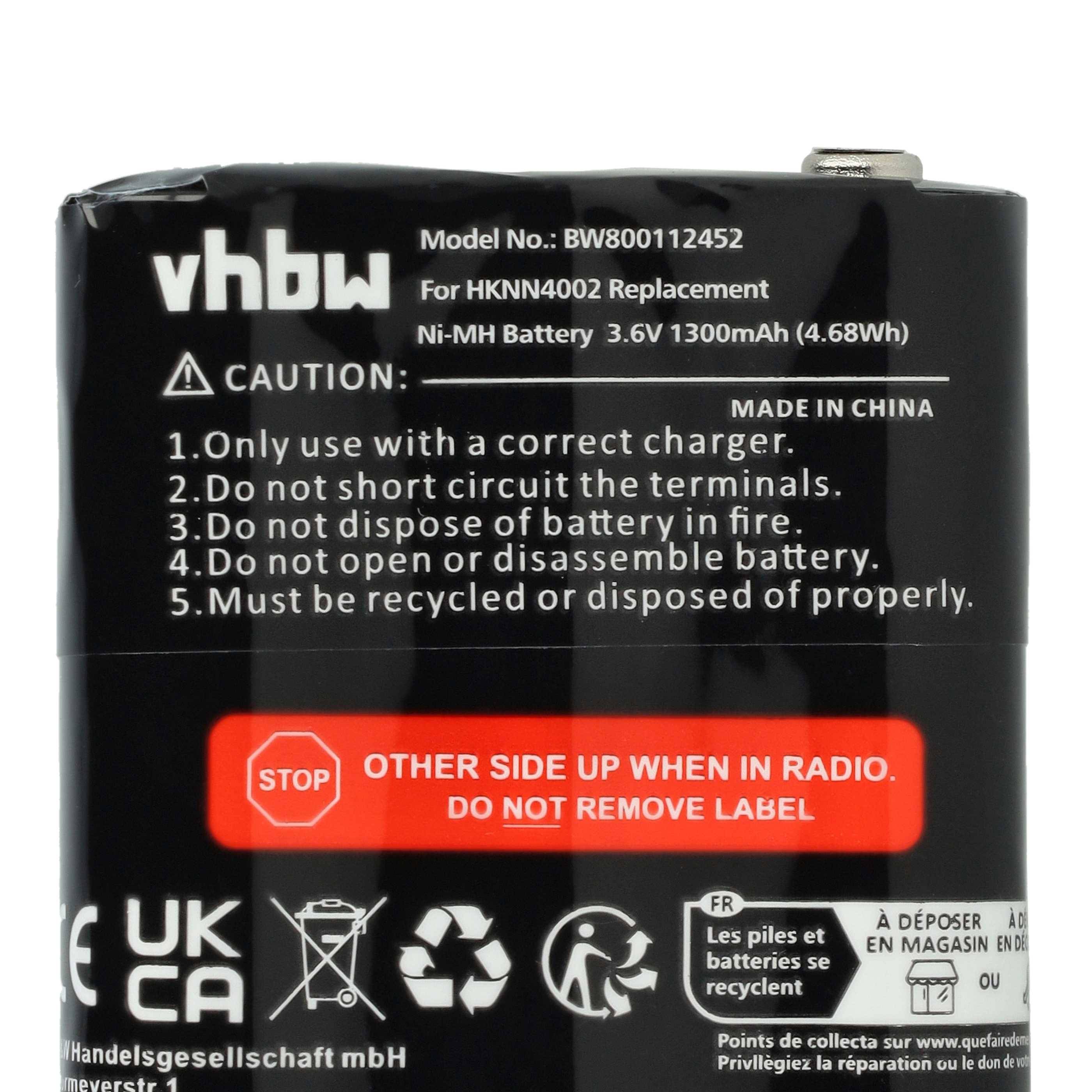 Batterieaufkleber mit Warnhinweisen: 'Kurzschluss vermeiden', 'Nur kompatibles Ladegerät verwenden', 'Ordnungsgemäß entsorgen'.Inklusive Recycling- und Vorsichtssymbole.