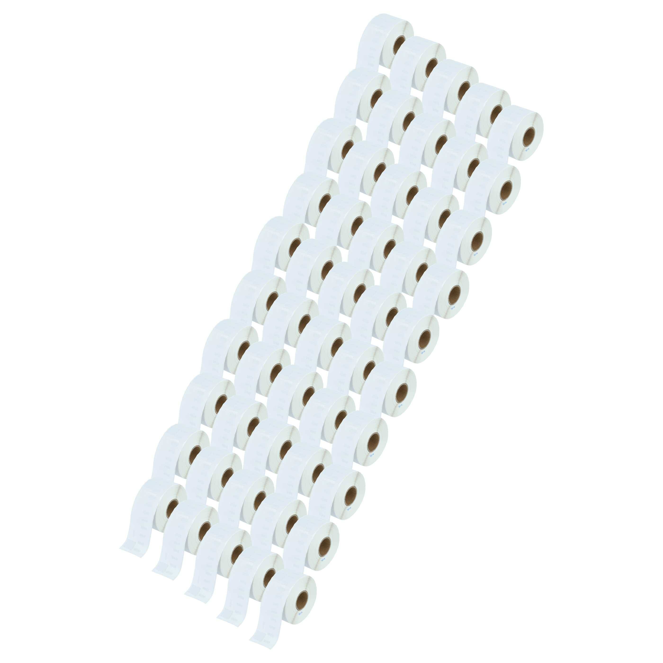 vhbw 50x Etiketten-Rolle 36mm x 89mm (260 Etiketten) kompatibel mit Dymo LabelWriter 310, 310 II, 320, 310 Turbo II Etiketten-Drucker Weiß