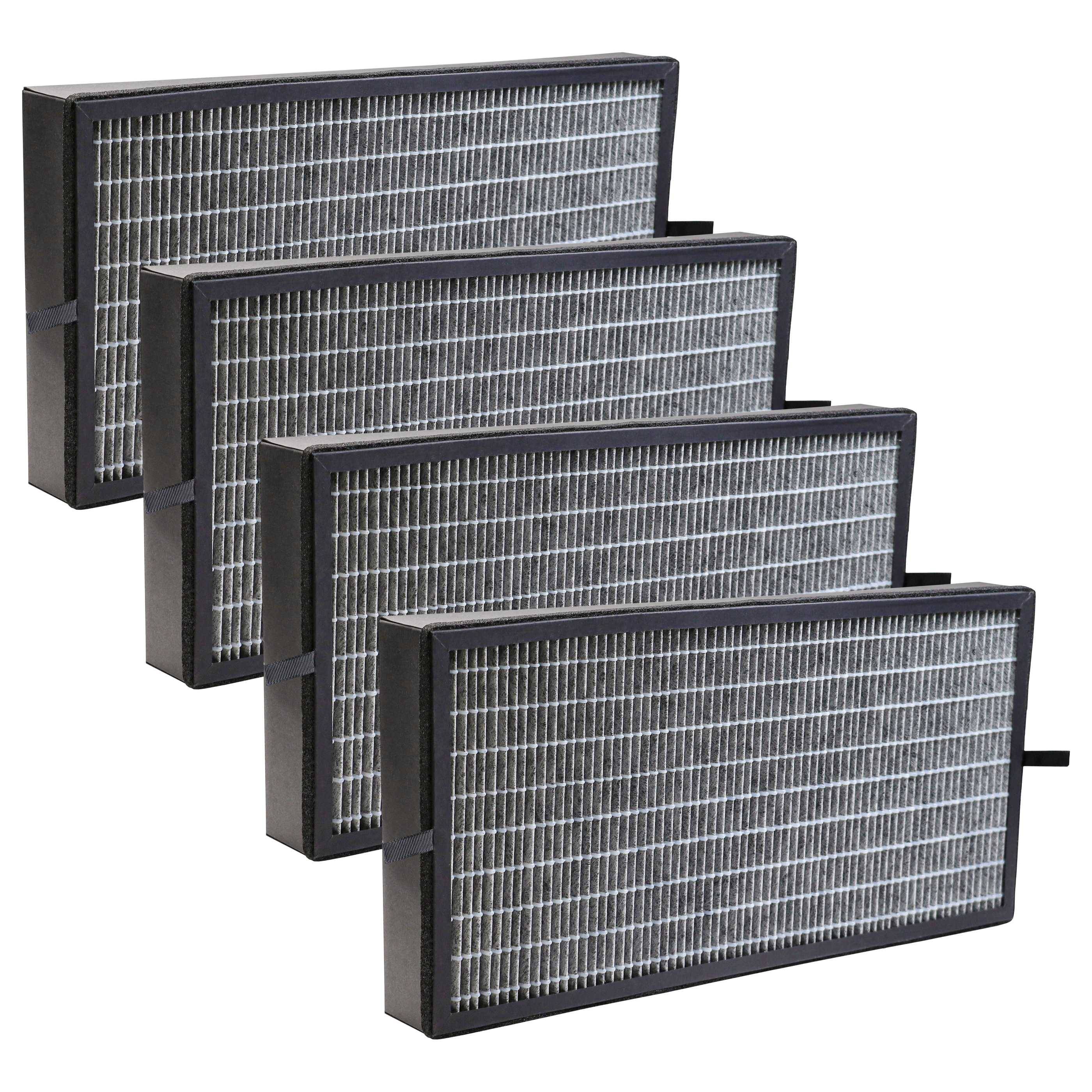vhbw 4x H11 Filter kompatibel mit Kärcher AF 100 Luftreiniger - Ersatz-Filter mit integriertem Aktivkohle-Filter