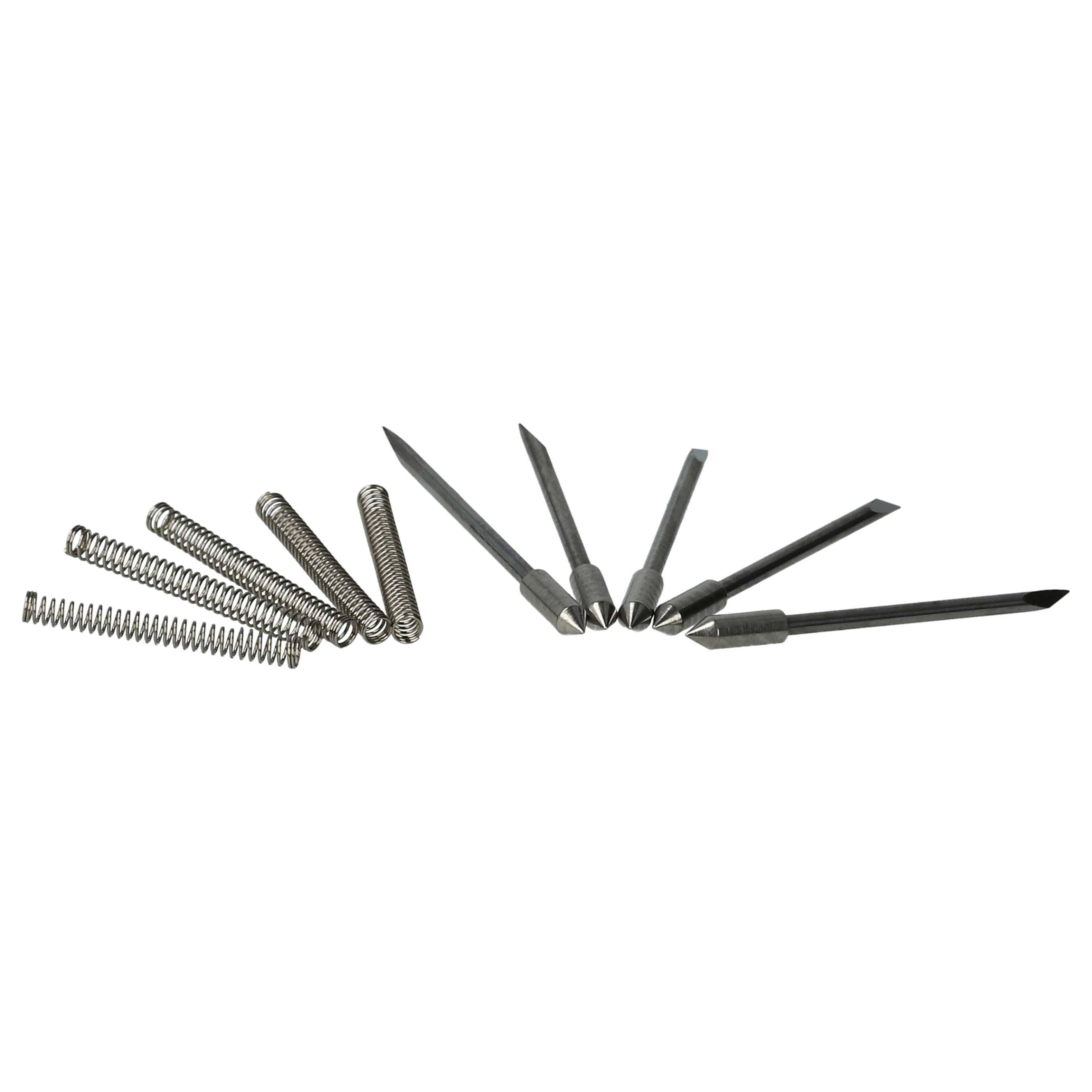 vhbw 5x Plottermesser kompatibel mit Encad Novacut Schneideplotter - 60° Schneidewinkel