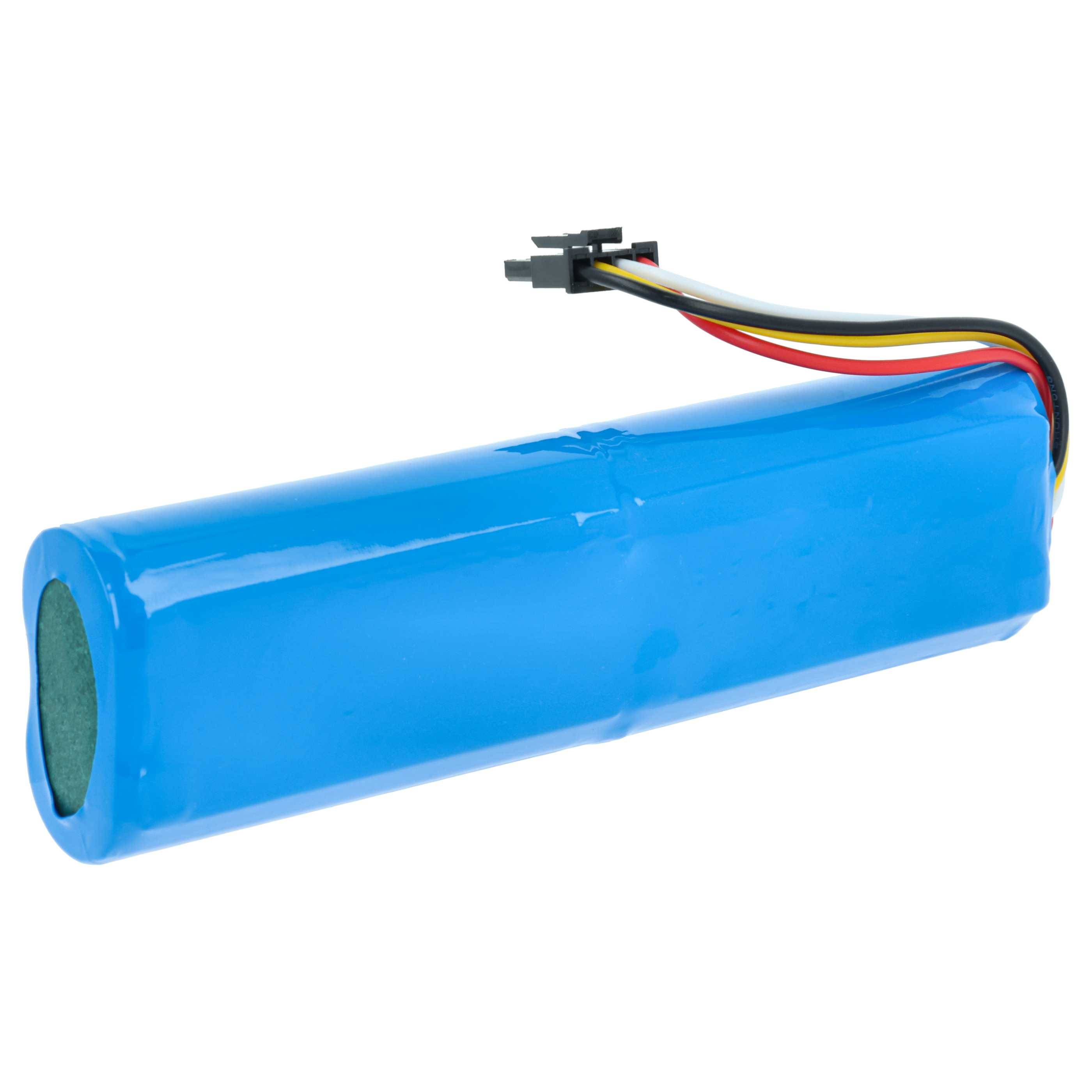 vhbw Akku kompatibel mit Xiaomi Roborock Q Revo QR52-00, Q Revo QR02-00 Saugroboter Blau (3000 mAh, 14,4 V, Li-Ion, ohne Gehäuse)