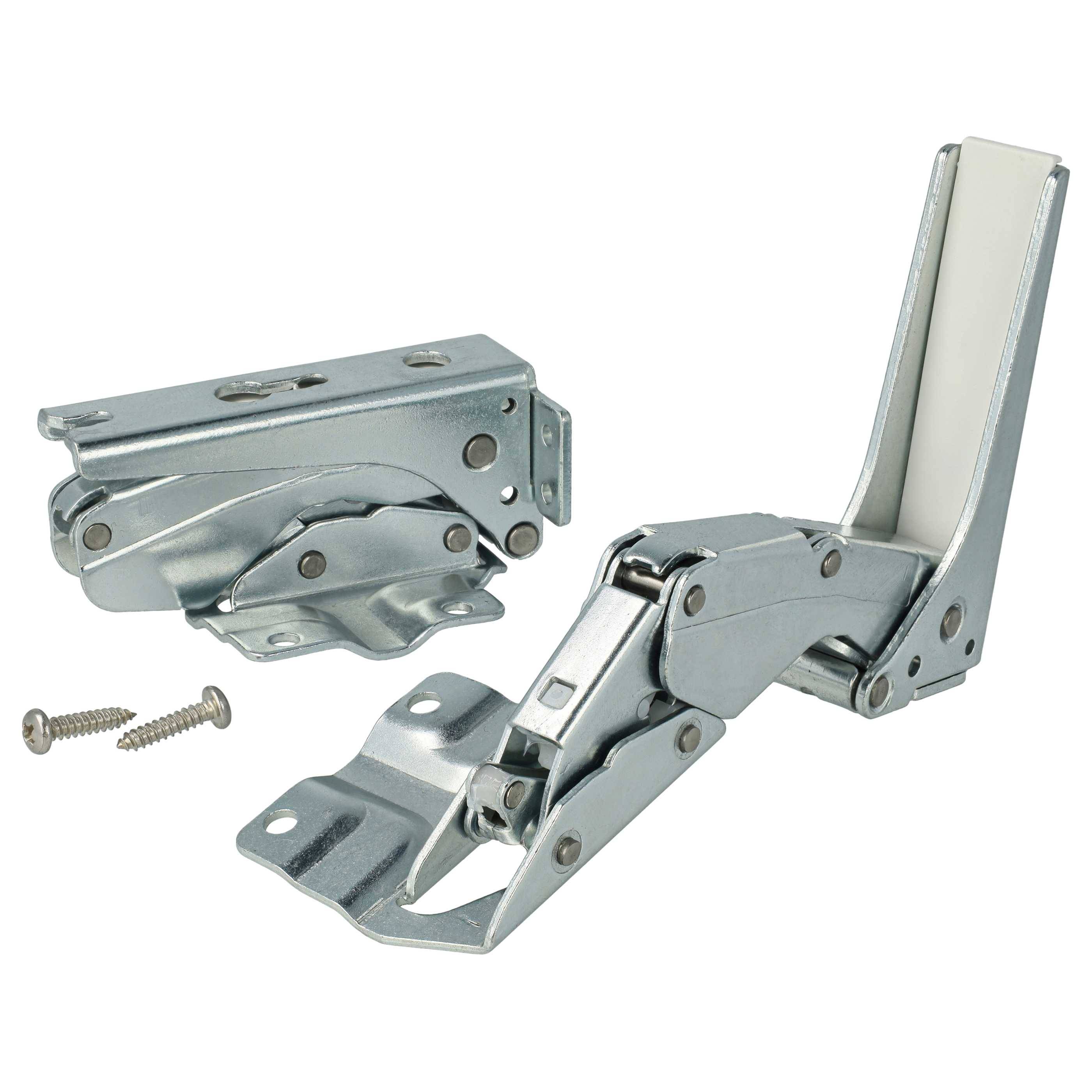 vhbw 2x Türscharnier kompatibel mit Siemens KI28VA20FF, KI28VA40GB, KI28V440, KI28VA50, KI30E440 Kühlschrank - Reparatur-Set