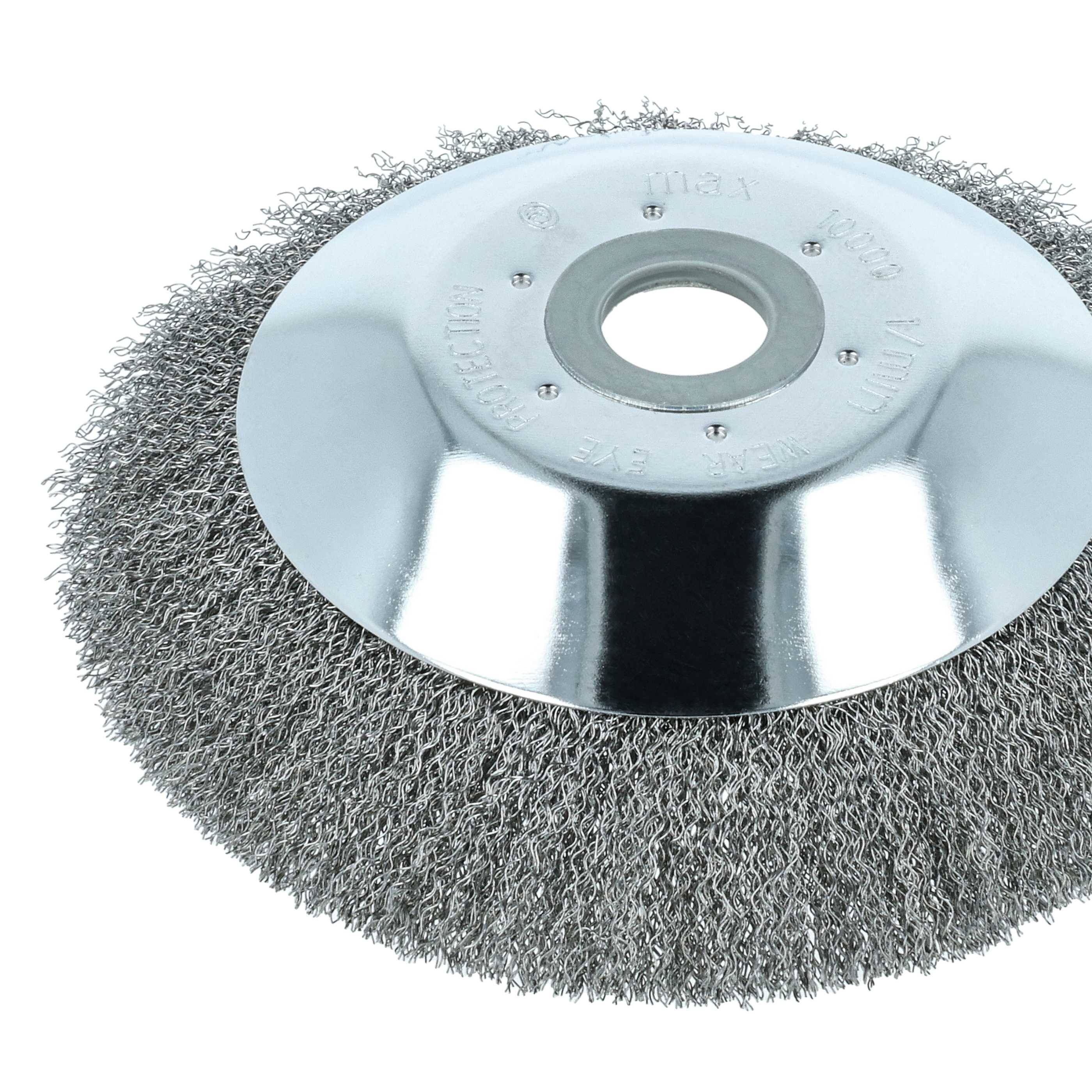 vhbw Soft-Unkrautbürste kompatibel mit Makita DBC CG260B, CG330B Gartengerät, Freischneider - Ø 20 cm - Mit Zubehör-Set