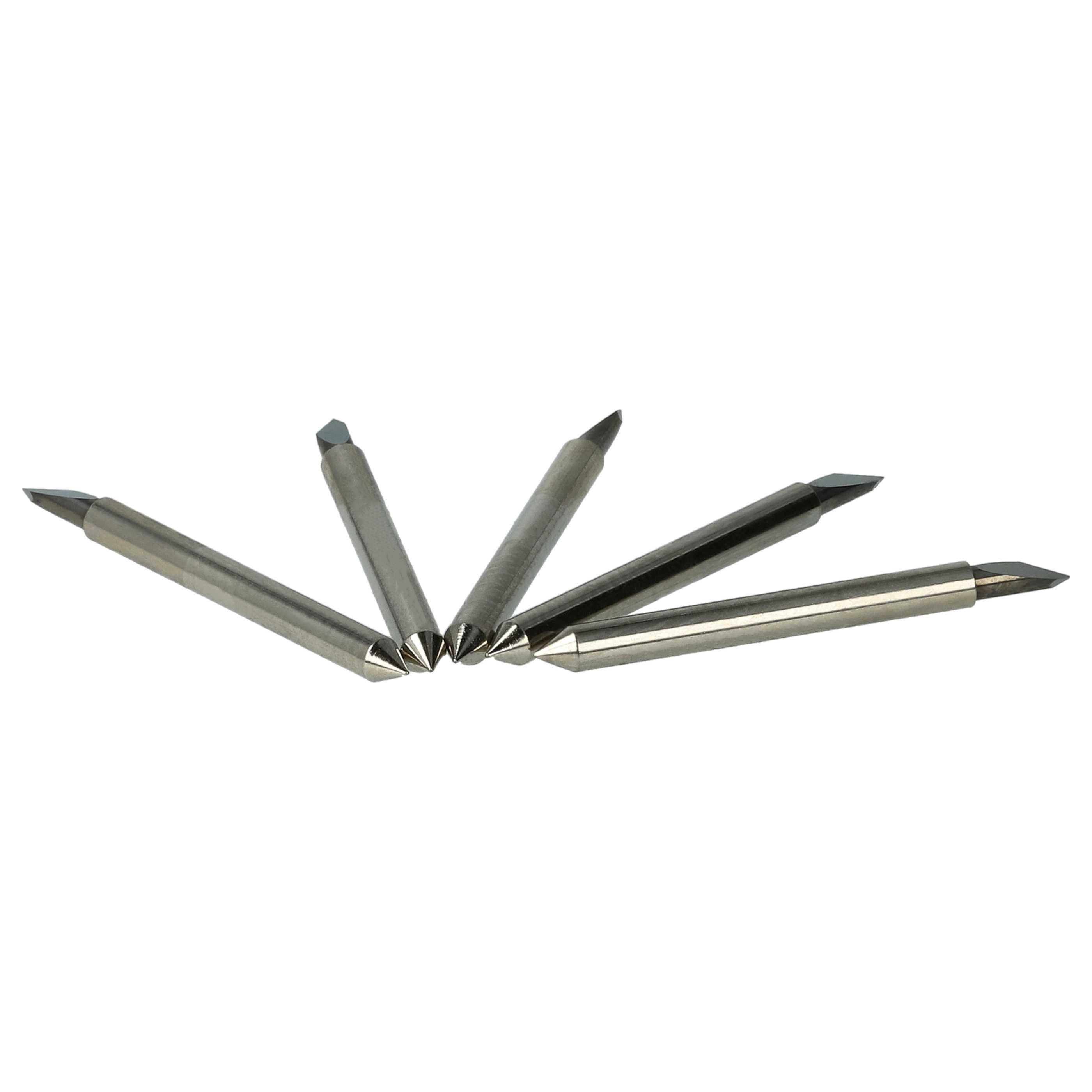 vhbw 5x Plottermesser kompatibel mit Suda Schneideplotter - 60° Schneidewinkel