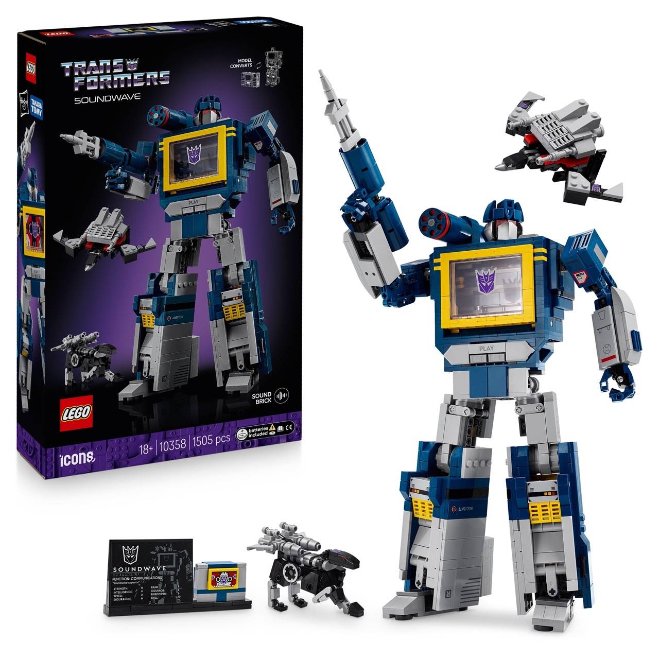 LEGO® 10358 Icons - Transformers: Soundwave