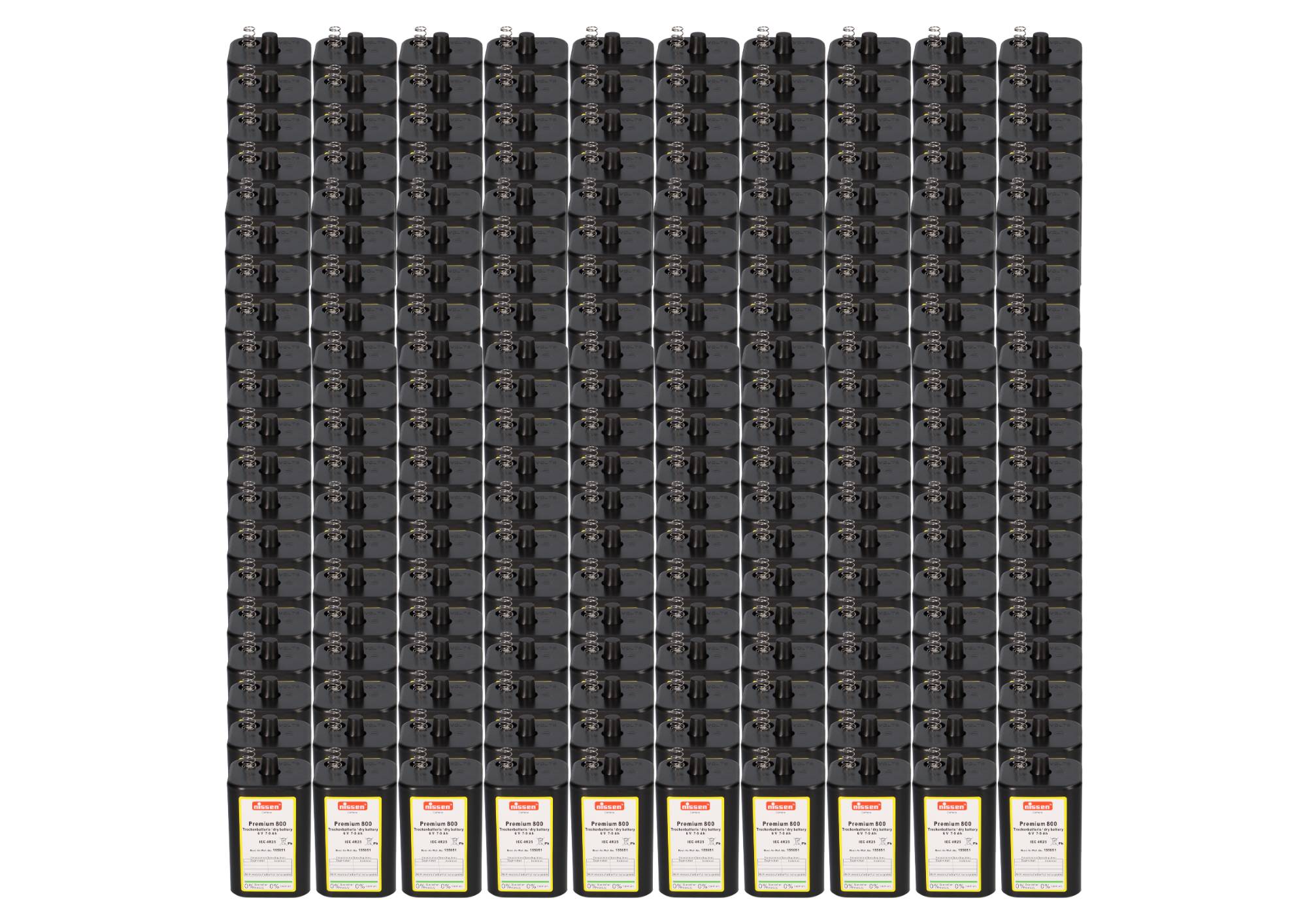 Nissen 4R25 Premium 800 6V 7–9Ah Trockenbatterie 200er-Set
