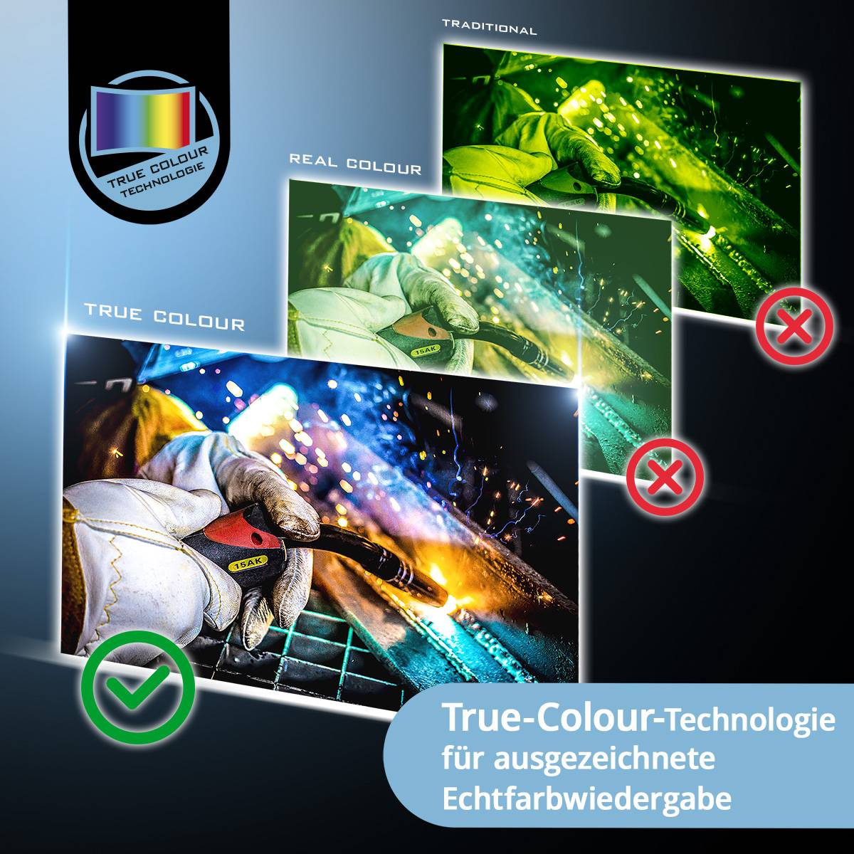 STAHLWERK MASTER AIR Automatik Schweißhelm Frischluftsystem PAPR