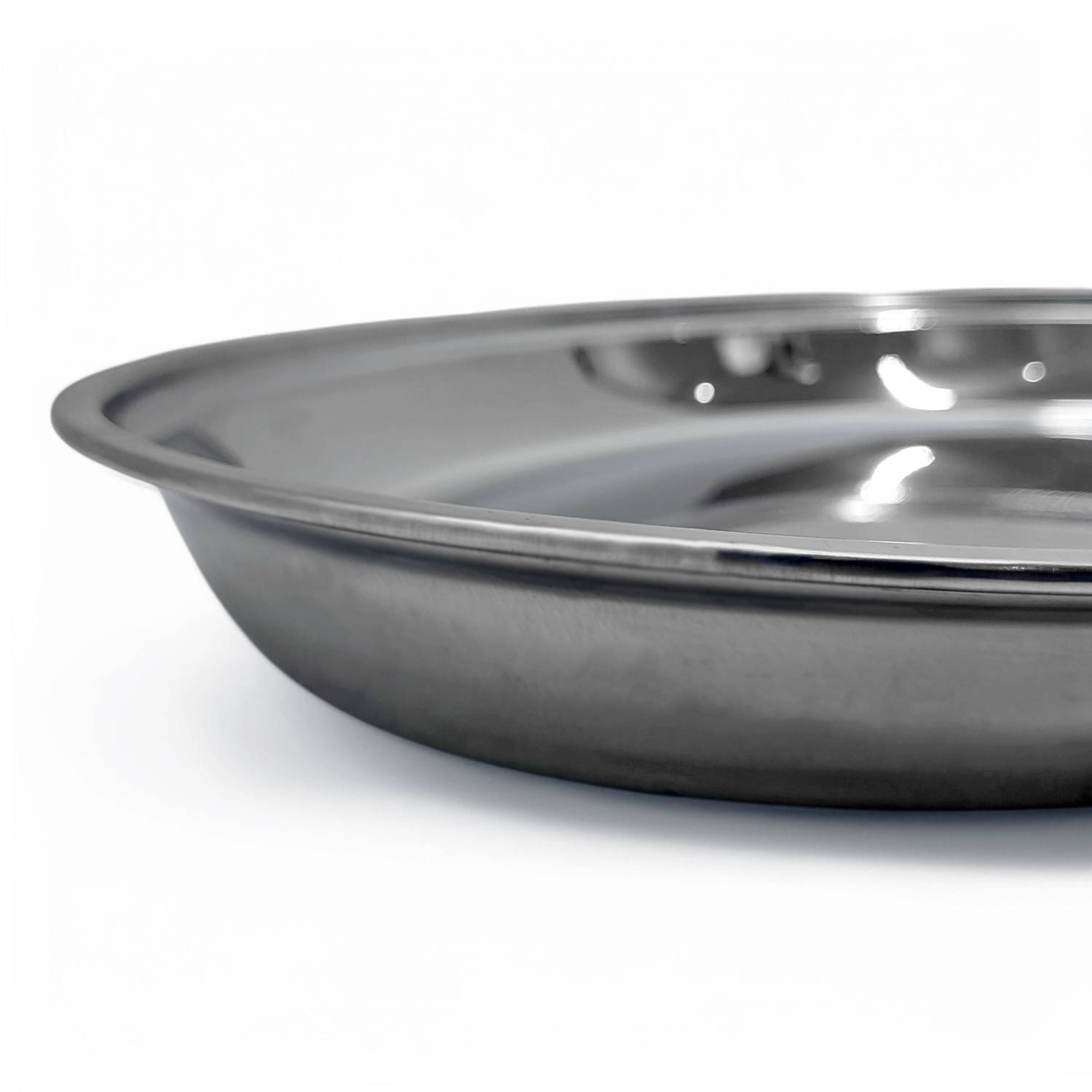 Serviertablett Tablett für Schaschlik oval 48 cm Edelstahl