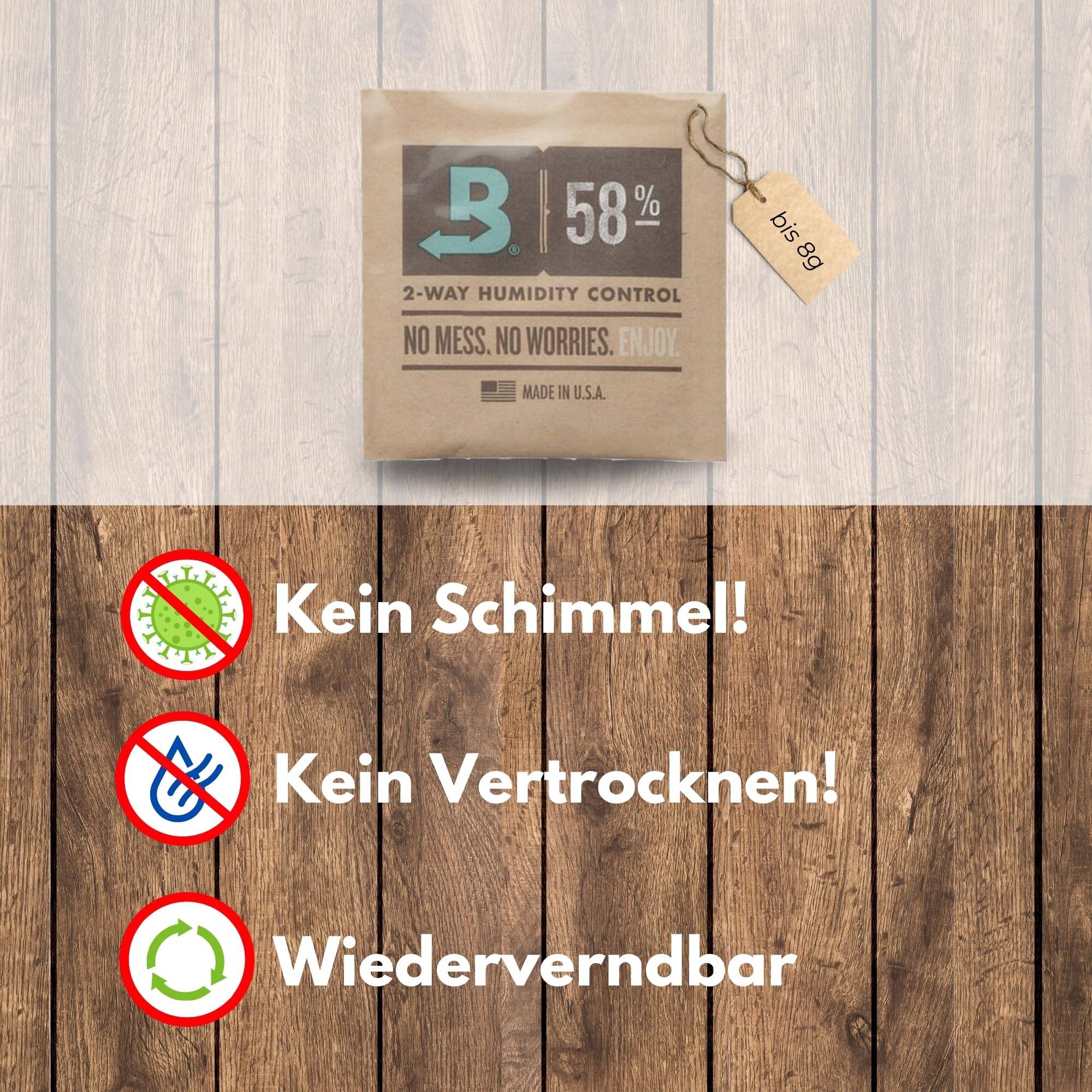 8x Größe 8 Boveda 58% Pack Grow Grower Zubehör für Growbox Ernte ernten