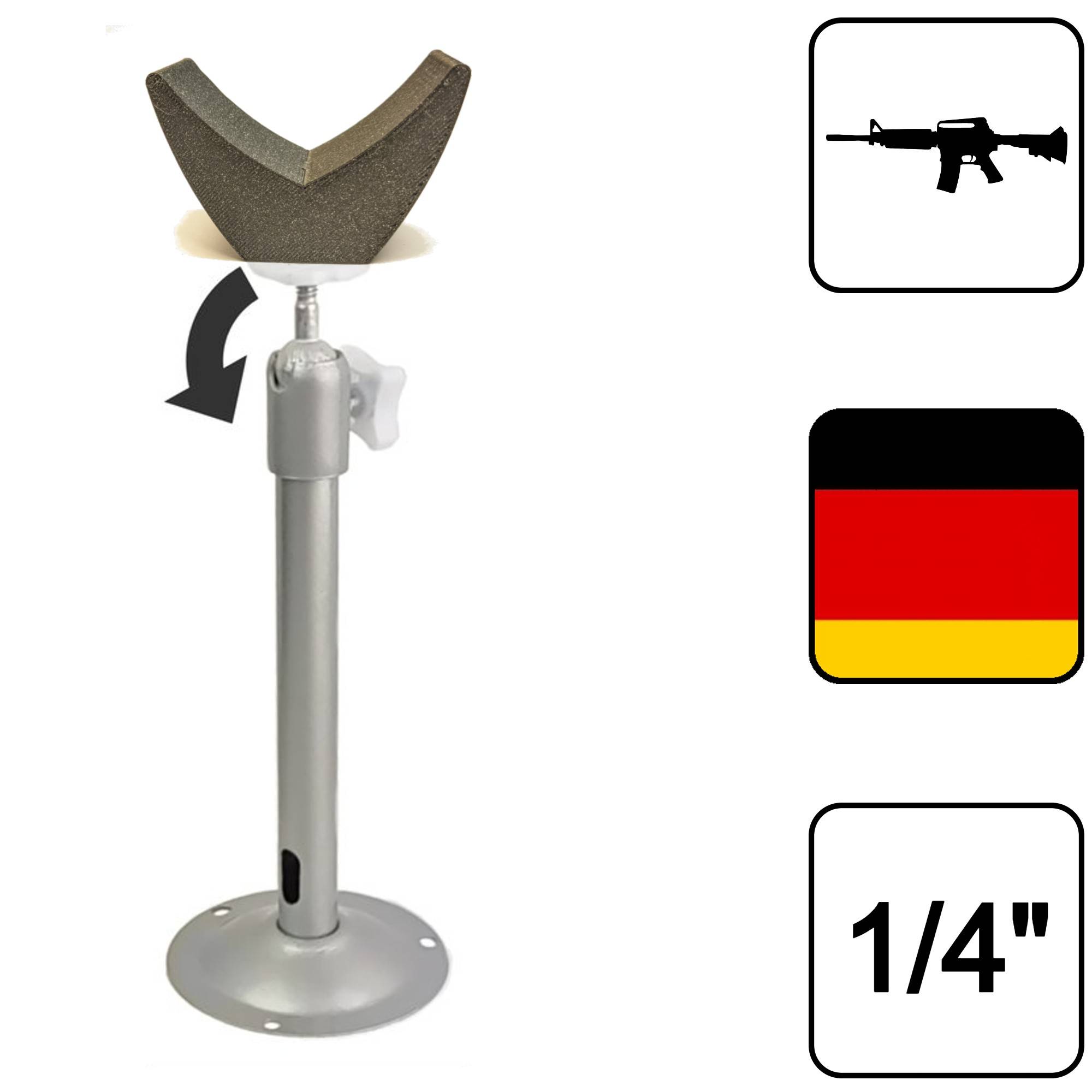 Wandhalterung / Tisch Ständer für Gewehr Auflage Jäger Forst Zubehör