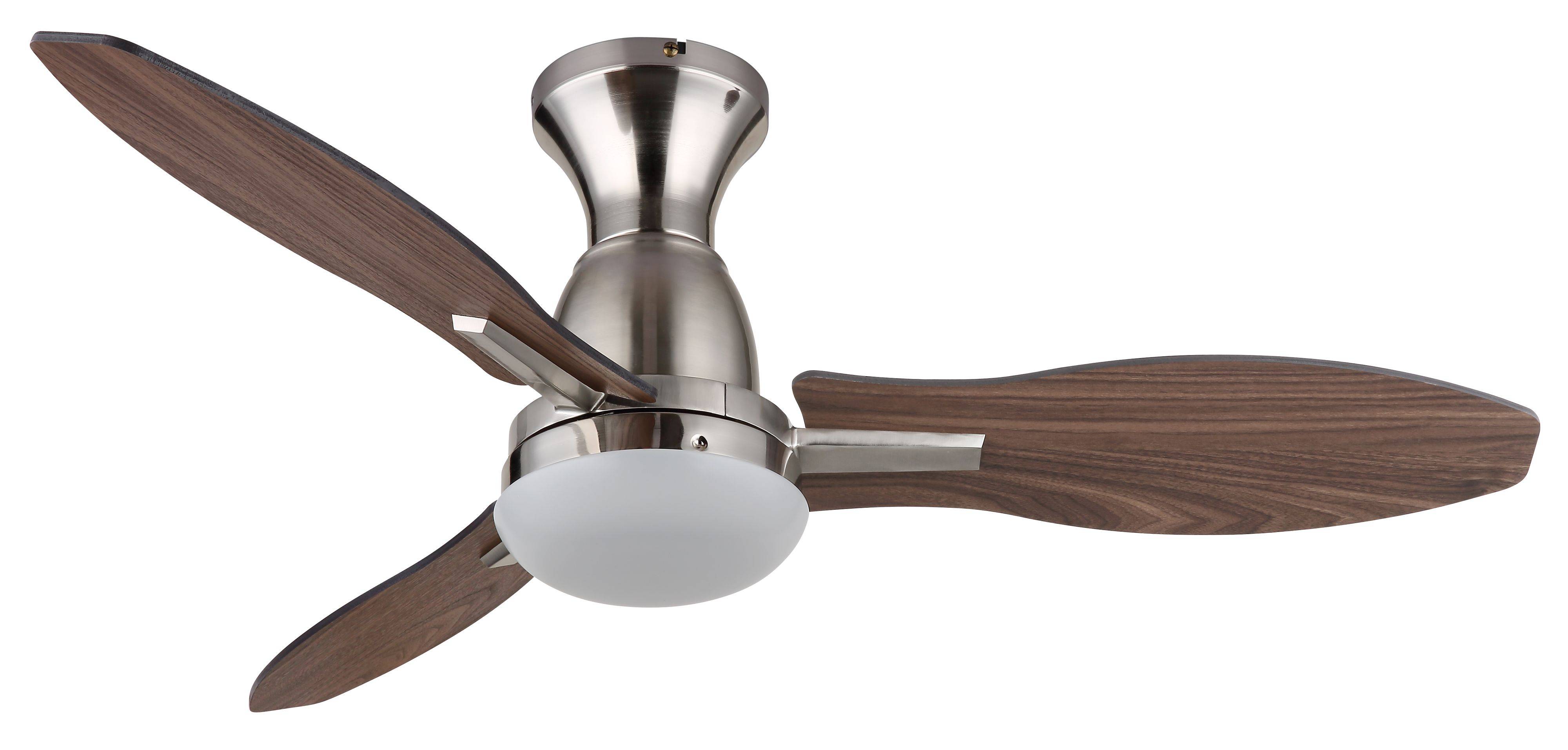 DC Deckenventilator Gale Nickel mit LED