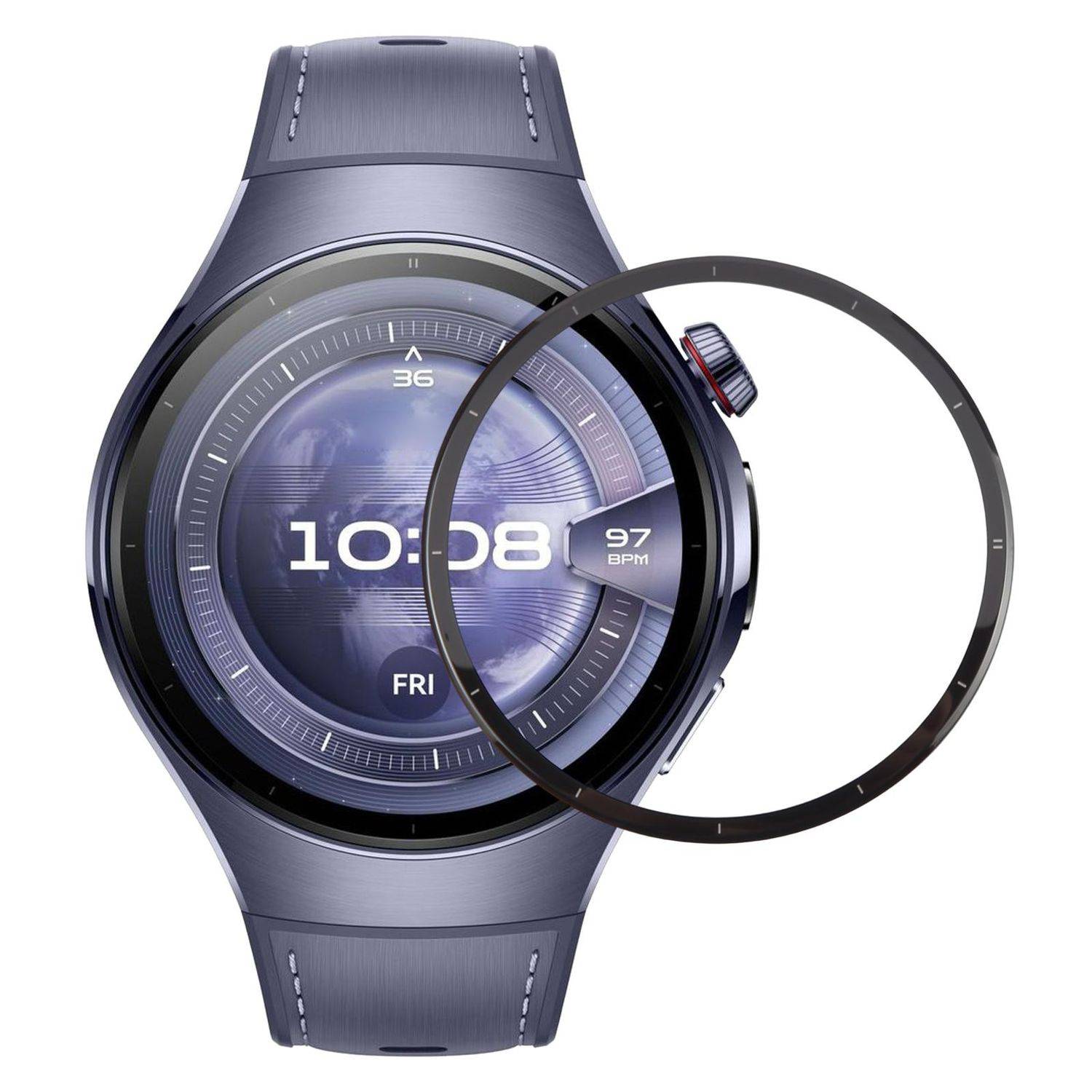 Für Huawei Watch 5 46 mm Frontglas Ersatzteil aus Saphirglas Display Reparatur