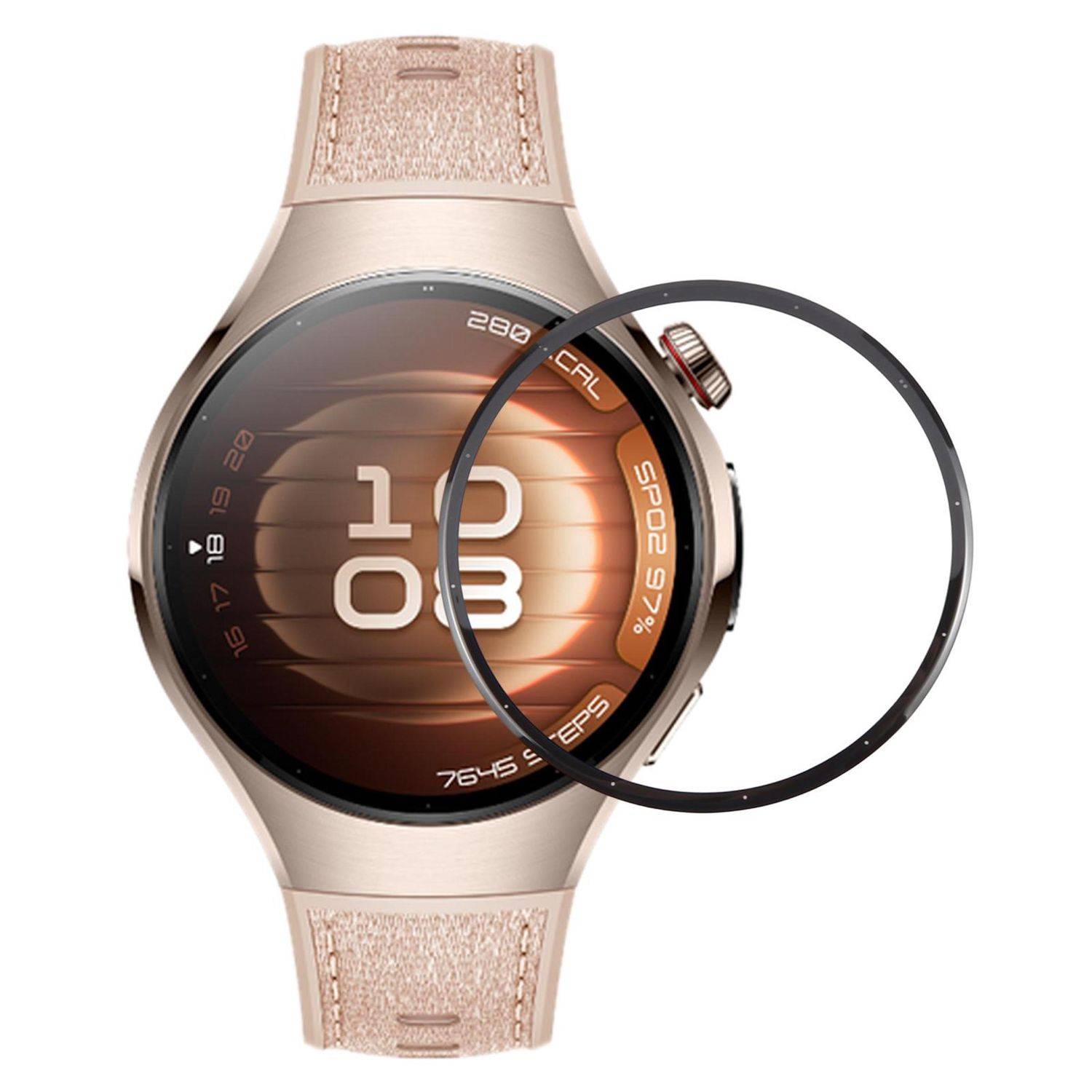 Für Huawei Watch 5 42 mm Frontglas Ersatzteil aus Saphirglas Display Reparatur