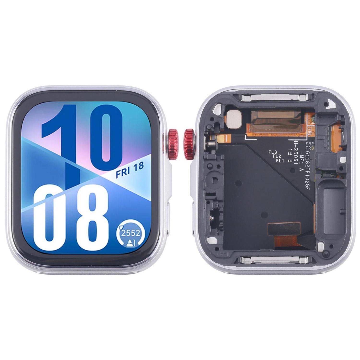Für Huawei Watch Fit 4 LCD Display Ersatzteil mit Rahmen Rot Reparatur