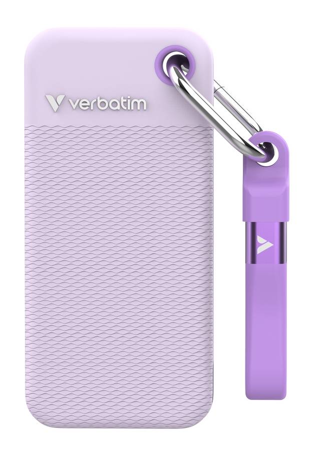 SSD 1TB Verbatim Pocket incl. two sleeves white & purple