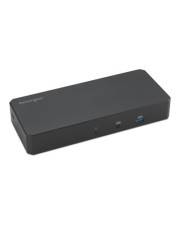 Schwarzes rechteckiges elektronisches Gerät in Perspektive auf weißem Hintergrund, mit kleinen Frontplattenanschlüssen und Anzeigelichtern.