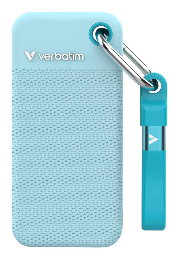 SSD 2TB Verbatim Pocket incl. two sleeves black & polar blue
