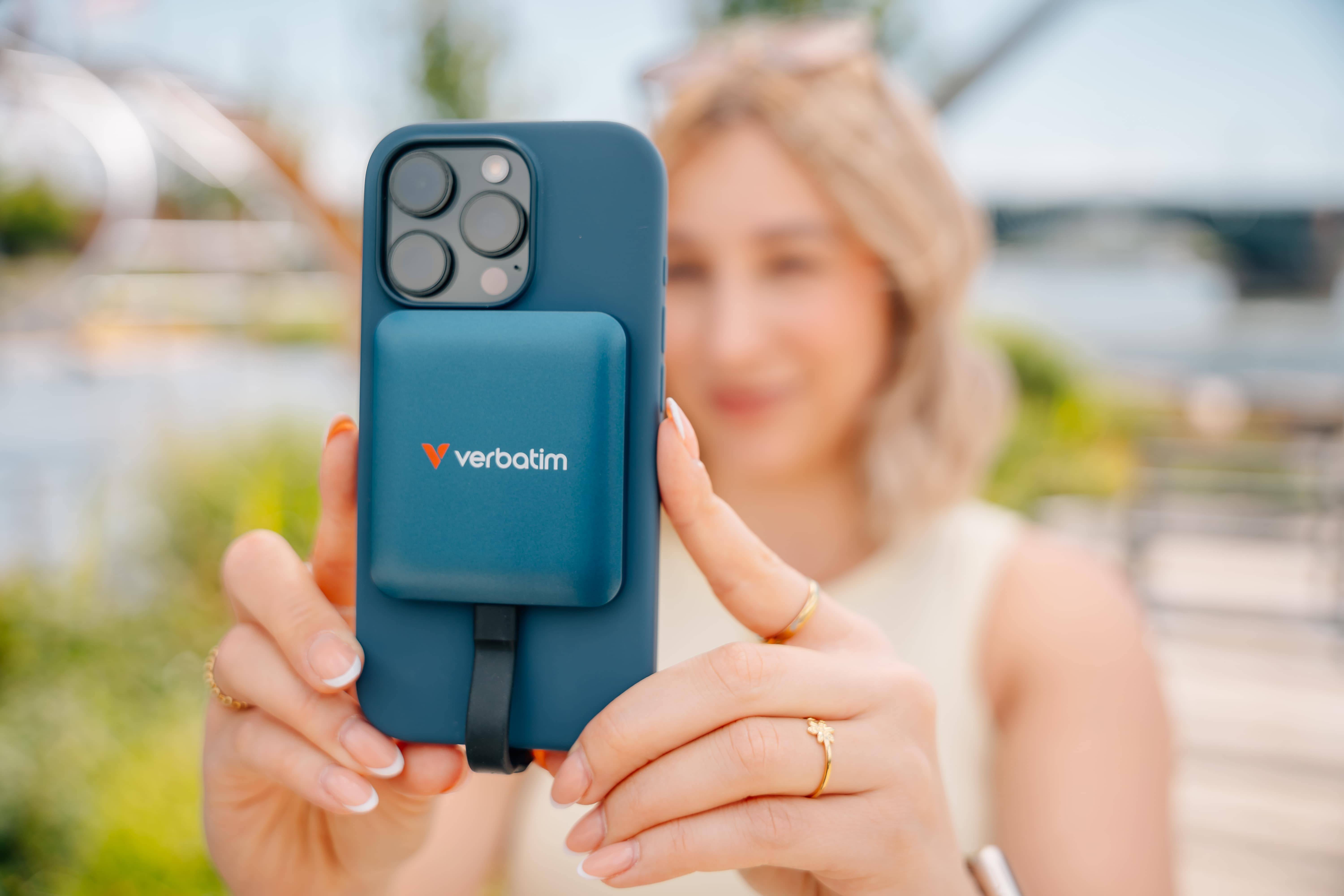 VERBATIM Externe SSD SnapBack 1TB Blue Metallic