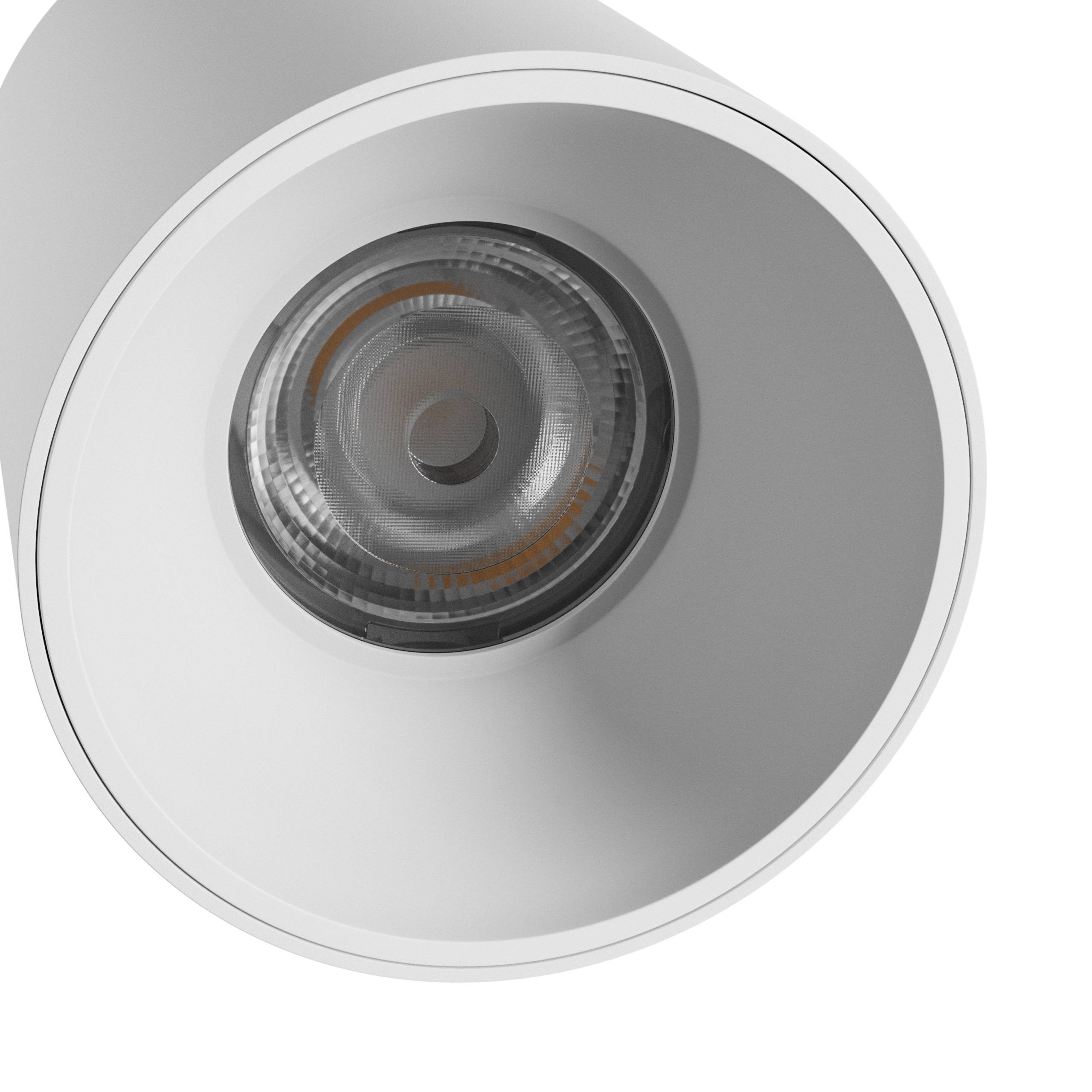 Spectrum LED Orbito Surface Deckenleuchte 14-27W rund 40° DIP SWITCH 3000lm weiß IP44 Aufbau UGR>19 Warmweiß 3000K