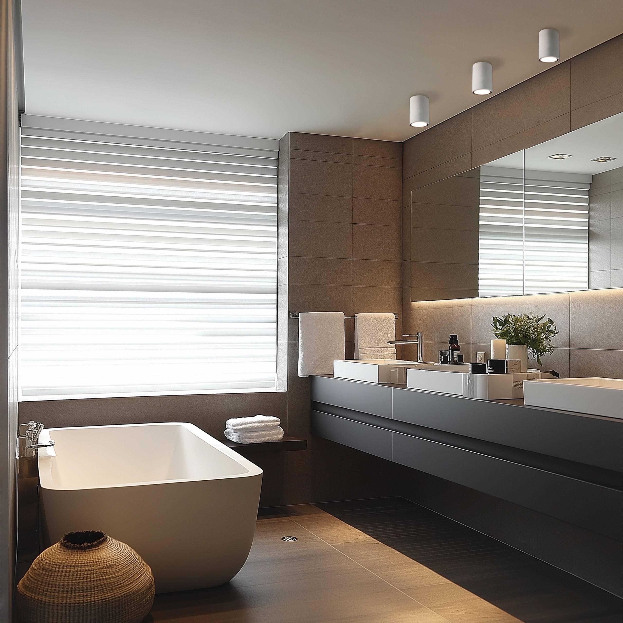 Spectrum LED Orbito Surface Deckenleuchte 10W rund 40° 1200lm weiß IP44 Aufbau UGR>19 Neutralweiß 4000K