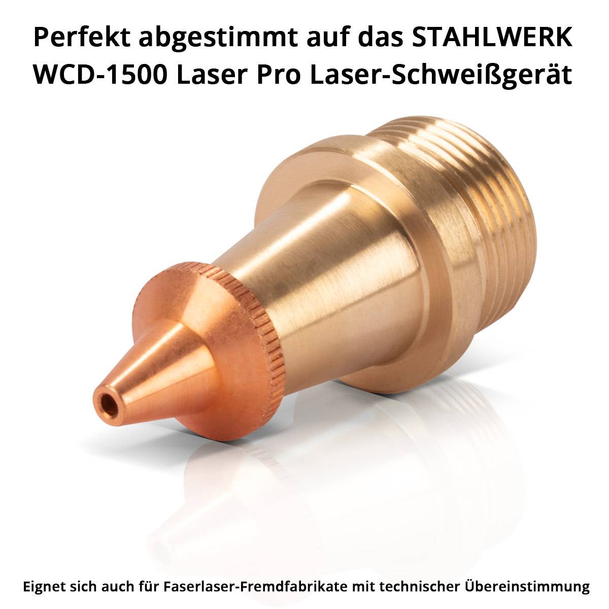 STAHLWERK Laser-Schneiddüse | CUT Düse M8 x 1,5 mm für Laser-Schweißbrenner