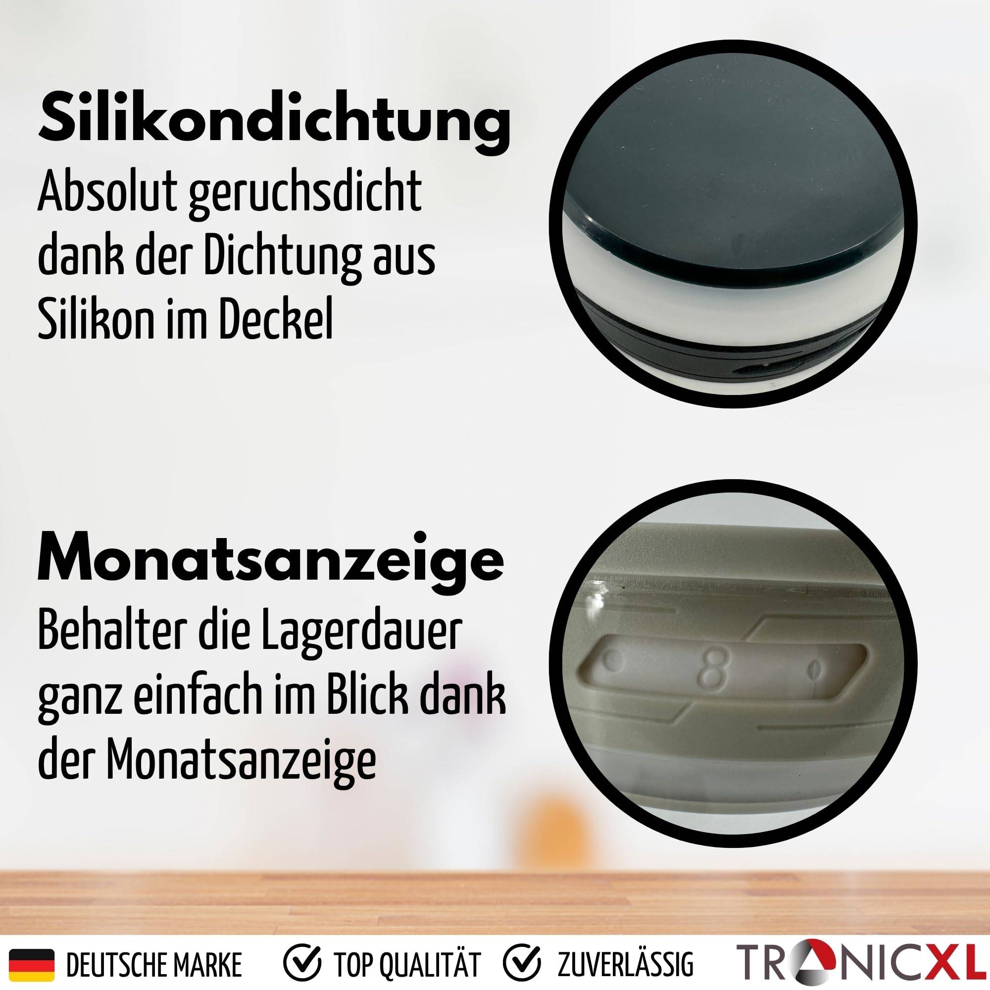 2x 700ml Vakuum Kräuter Borosilikat Glas Aufbewahrung + Boveda Vorratsglas Ernte luftdicht Glasbehälter mit Deckel kompatibel mit Boveda Pack 62% Gr