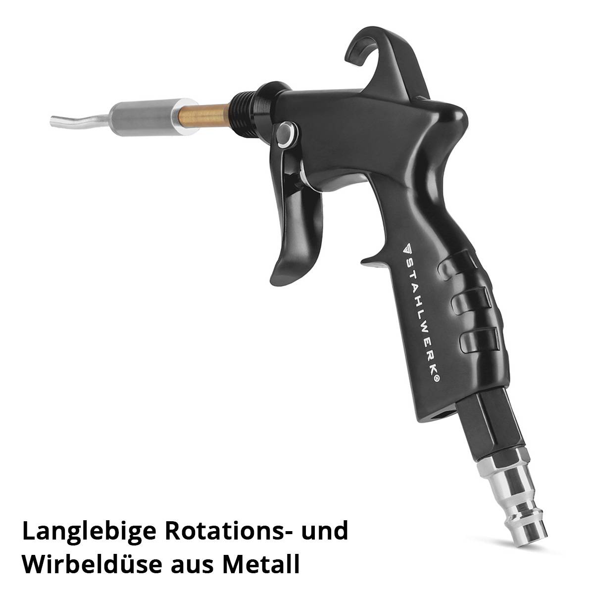 STAHLWERK Trockenreinigungspistole Metallrotationsdüse Tornadoeffekt