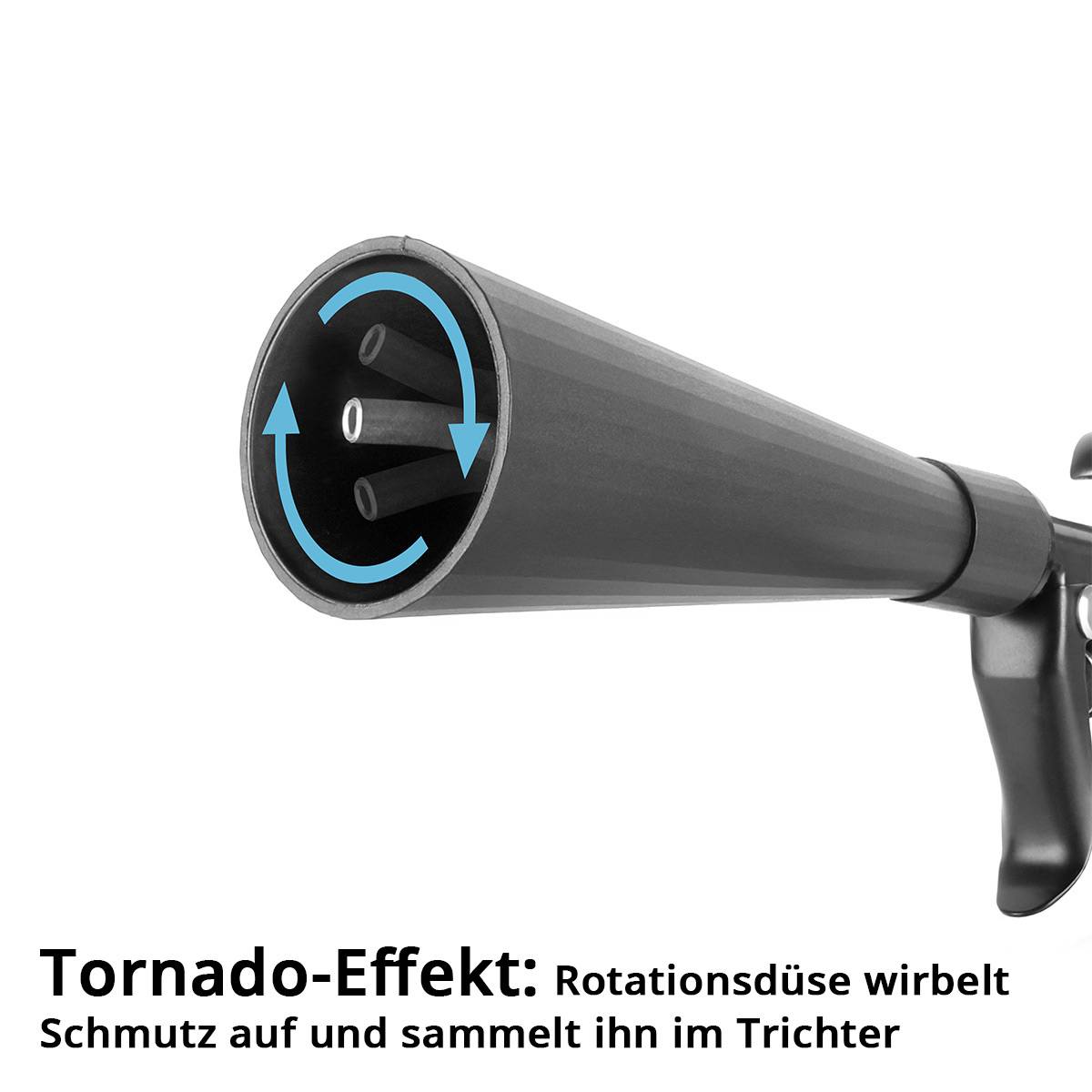 STAHLWERK Trockenreinigungspistole Metallrotationsdüse Tornadoeffekt