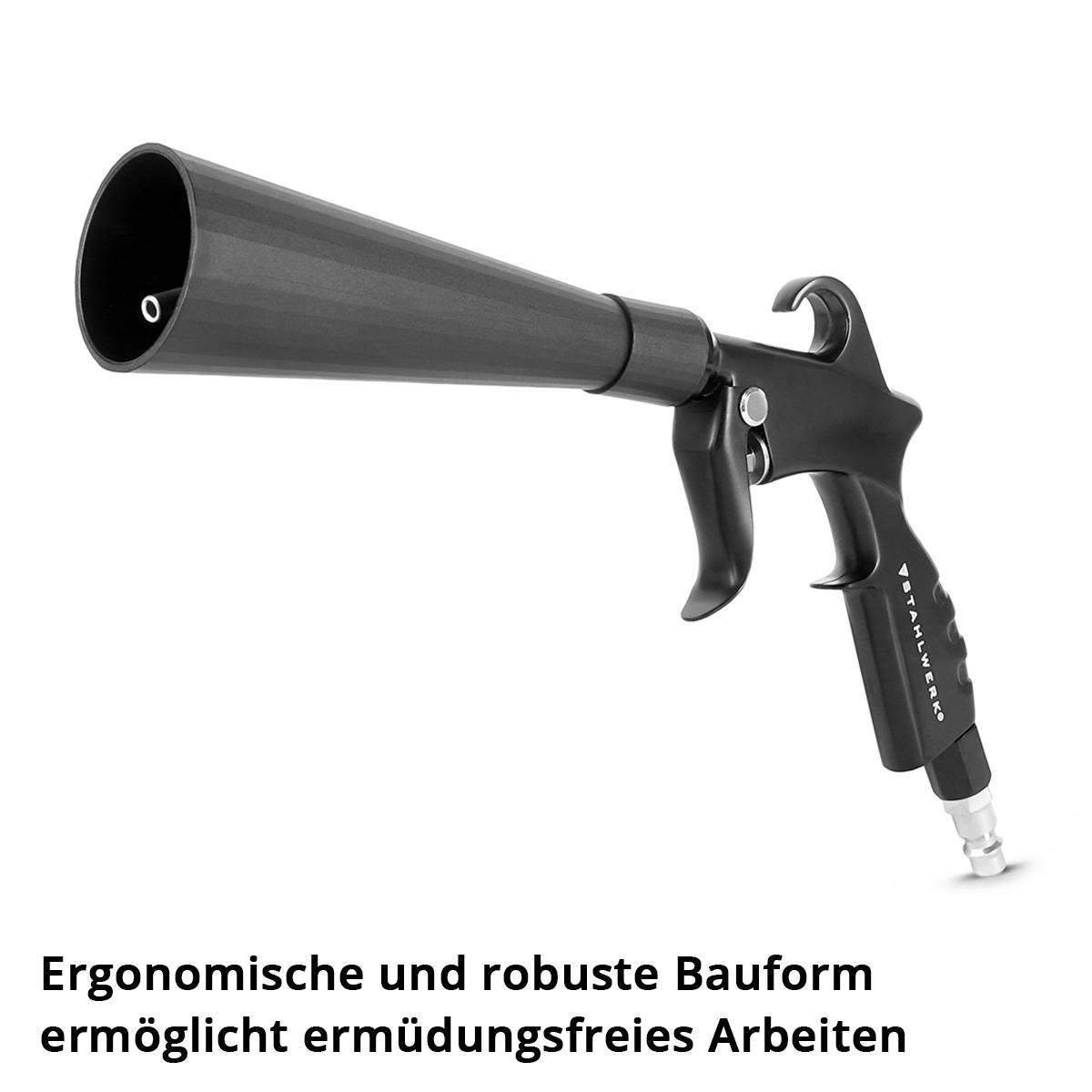 STAHLWERK Trockenreinigungspistole Metallrotationsdüse Tornadoeffekt
