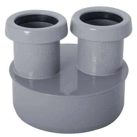 airfit Reduzierung DN 110/40/40aus PVC-U, zum Einstecken in eine Muffe