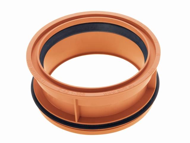 airfit PP-Abwasser-Innen-ReduzierstückDN160/125 für erdverlegte Rohre,rotbraun