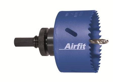 airfit Kreisschneider 76mm, HSS Bimetallmit Aufnahme, für Kunststoff u. Metall