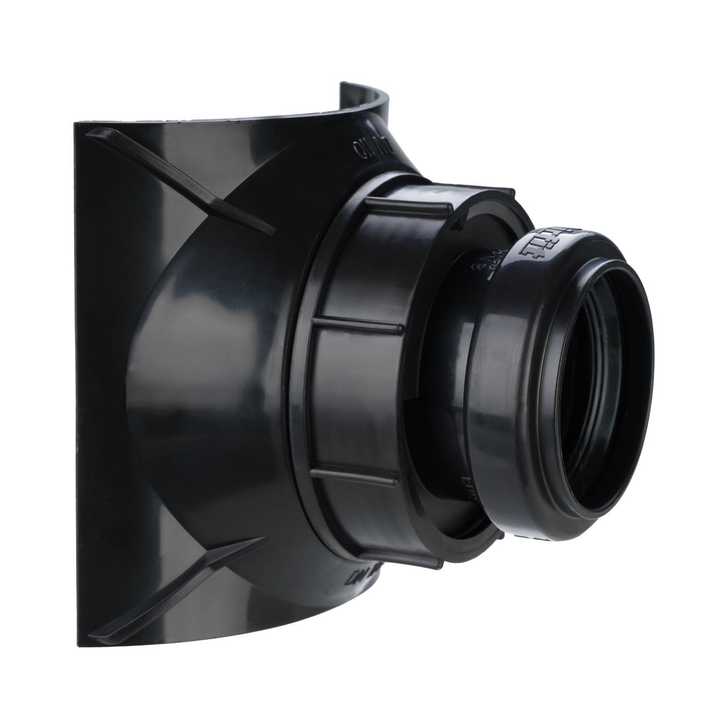 airfit Schraubabzweig DN 90/40schwarz , Z-42.1-603