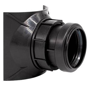 airfit Schraubabzweig DN 125/50schwarz , Z-42.1-603