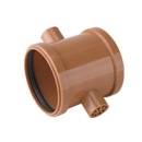 airfit PP-Doppelschiebemuffe Plus DN 110für KG-Rohre, rotbraun