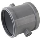 airfit PP-Doppelschiebemuffe Plus DN 110für HT-Rohre, grau