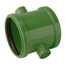 airfit PP-Doppelschiebemuffe Plus DN 125für KG-Rohr, grün