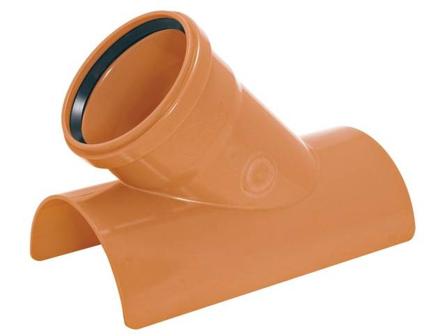 airfit pièce en T collée 45 degrés, DN 315/160 en PVC-U