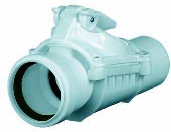 airfit Rückstauklappe DN 50, weißmit zusätzlichem Handverschluss