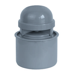 airfit Rohrbelüfter DN 75für Abflussrohr, aus PP, grau