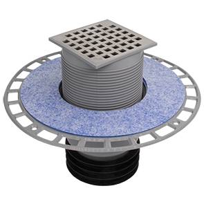 airfit Bodenablauf Profi Plusm. Dichtungsflansch, Rost aufliegend