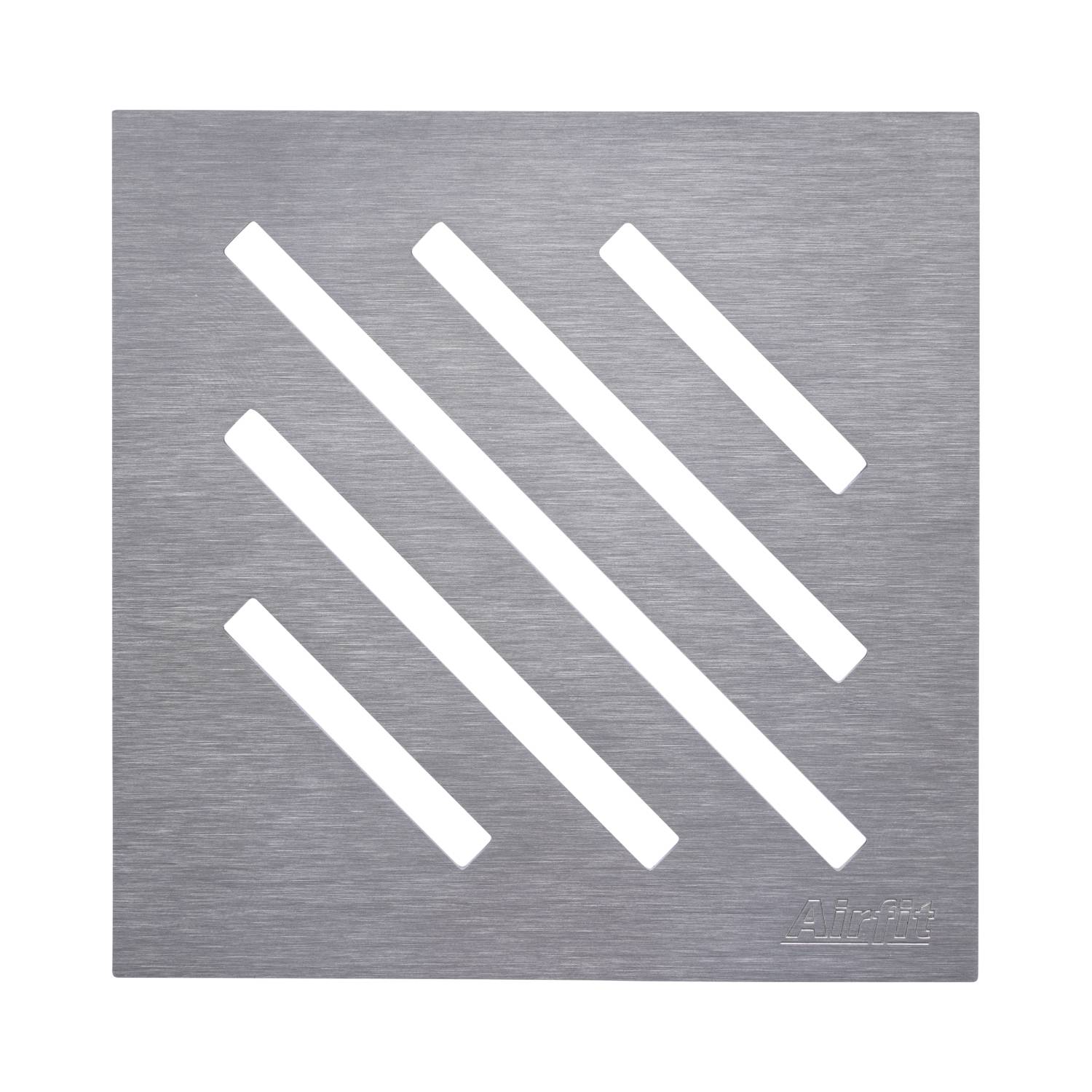 airfit Design Edelstahlrost "Diagonal" 2mm gebürstet, aufliegend, für 60202BA