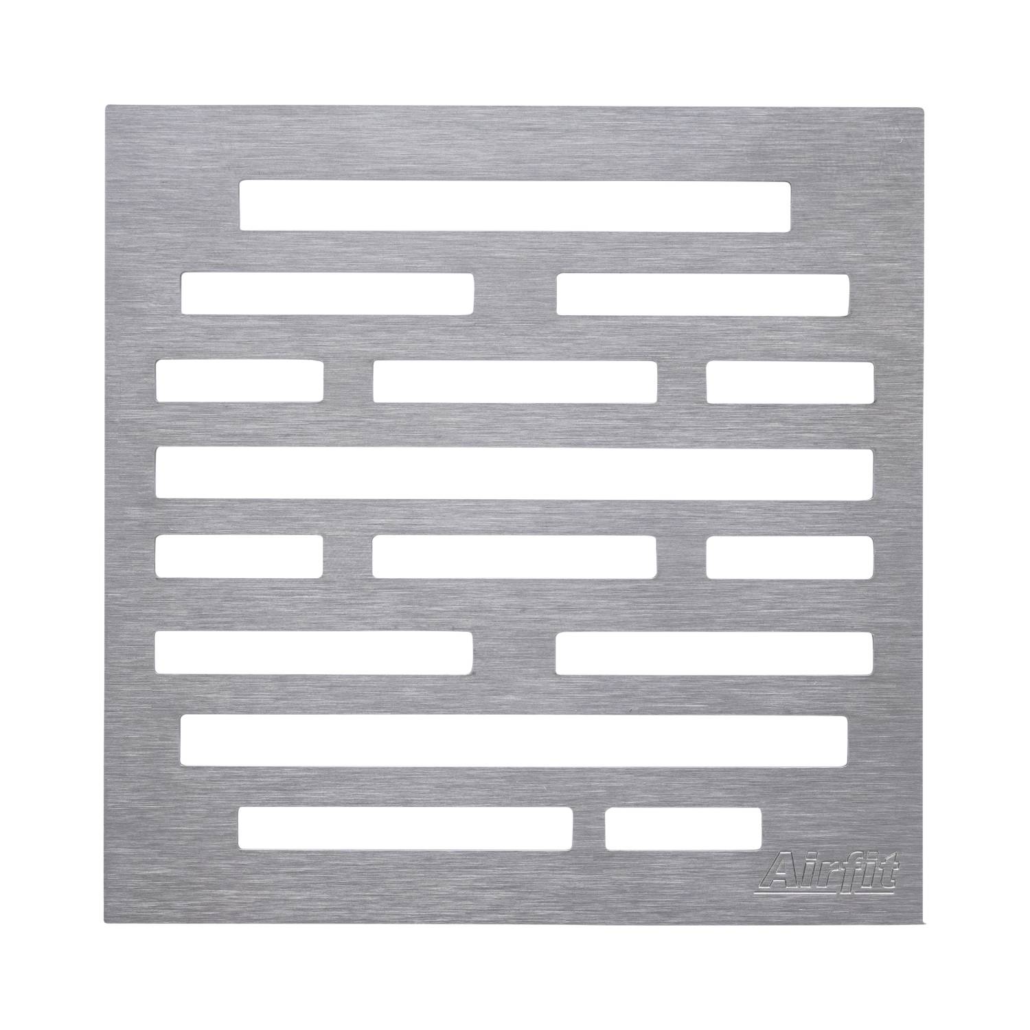 airfit Design Edelstahlrost "Rechtecke" 2mm gebürstet, aufliegend, für 60202BA