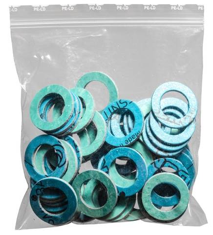 airfit 18x12x2mm Fibre solaire, joint d'étanchéité pour gaz, 50 pièces DVGW DIN 3535-9