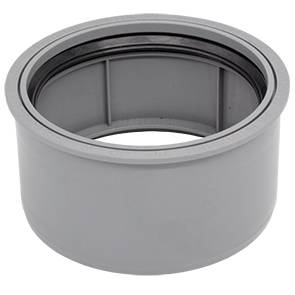 airfit Réduction super-courte DN125x110 en PP, gris
