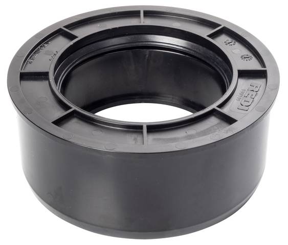 airfit Superkurz-Reduzierstück DN160x110aus PVC, schwarz