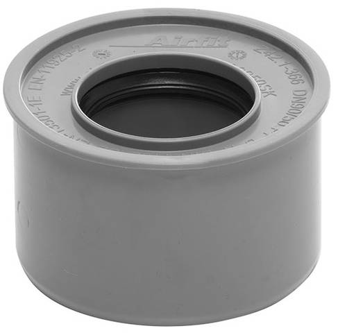 airfit Superkurz-Reduzierstück DN 90x50aus PP, grau
