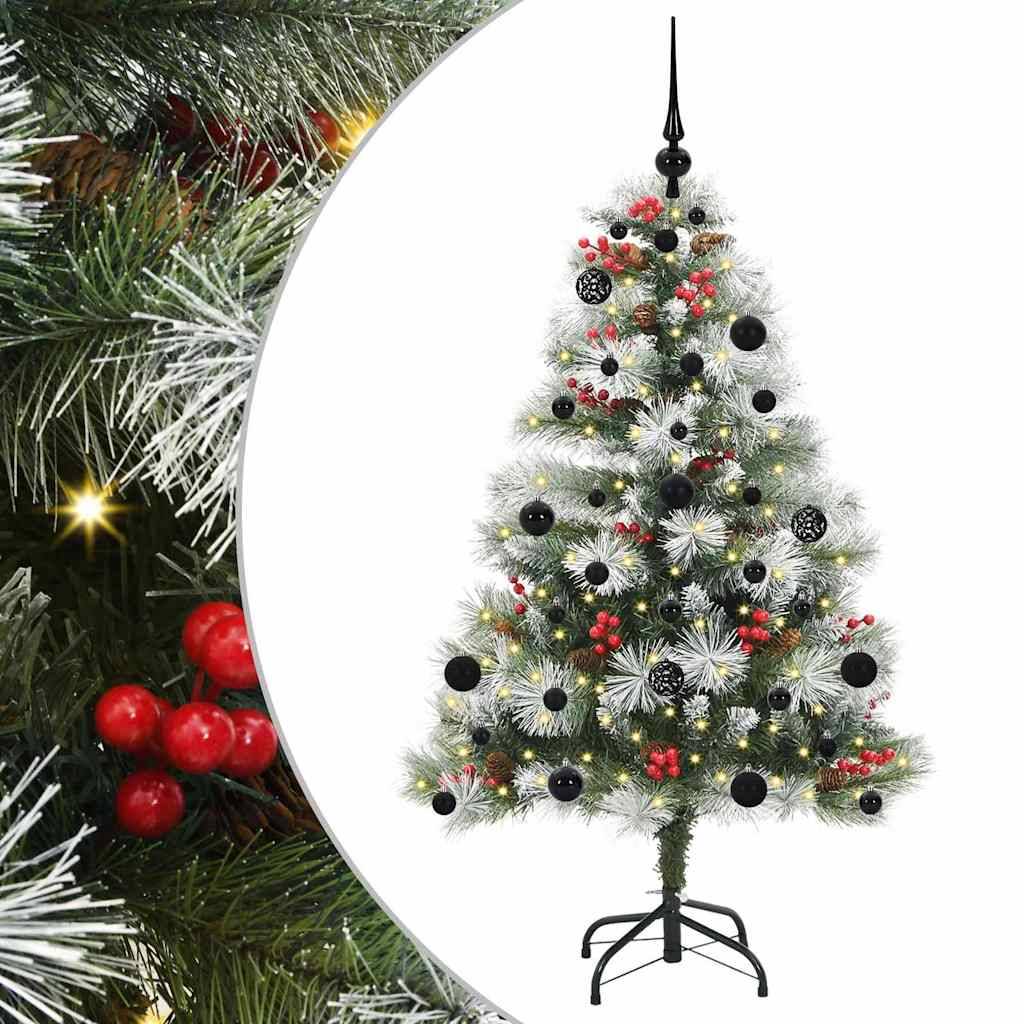 vidaXL Künstlicher Weihnachtsbaum Grün und Weiß 150 cm